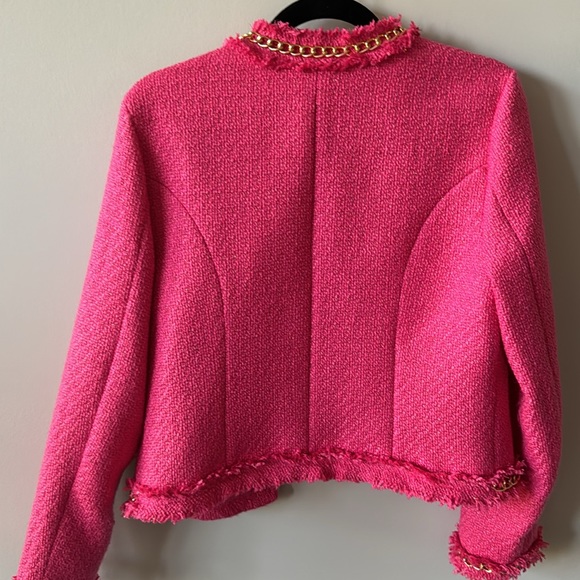 WD.NY cropped bright pink jacket size M - Picture 4 of 7